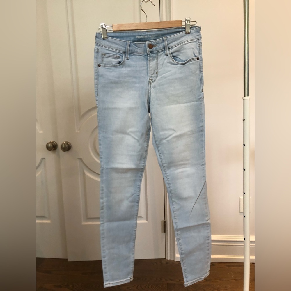 Old Navy Rockstar Jeans - size 6 - light blue